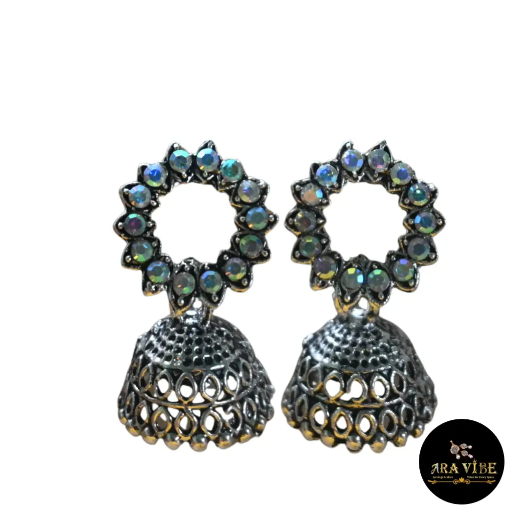 Aurora Circle Jhumki Earrings
