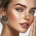 Royal Oxidized Sunburst Chandbali