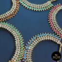 Royal Blue / Emerald Green / Ruby Pink / Sky Blue / Maroon Kundan Necklace Set with Earring