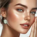 White Crystal Drop Earrings