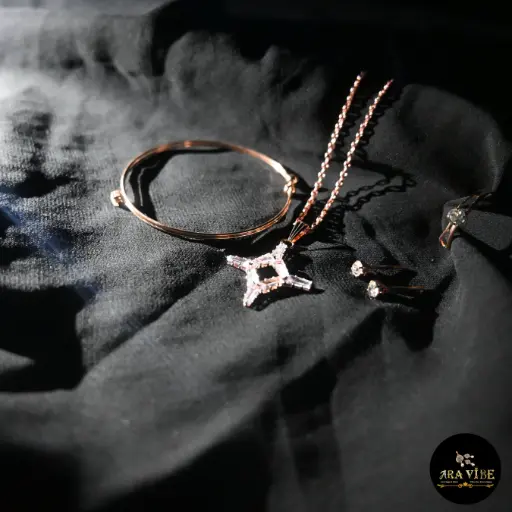 Celestial Ice Different Shape Pendant Jewelry Set 